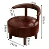 Sillón Individual Giratorio, Silla de Madera Maciza para Sala de Estar, Silla de Ocio para Dormitorio y Balcón, Sillón Individual Giratorio de Celebridad de Internet