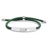 Pulsera Europea y Americana Transfronteriza Pulsera Tejida de Acero Inoxidable Regalo de Vacaciones Familia Grabado de Frase Inspiradora Pulsera de Acero de Titanio