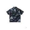 Suministro Exclusivo Transfronterizo de Camisas Cubanas de Manga Corta con Estampado Total Estilo Hawaiano para Hombre, Marca de Tendencia de Verano, Camisas Sueltas y Versátiles para Parejas
