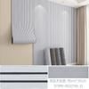 Tira de Rejilla Espina de Pescado Esquina de Pared Engrosada Esponja para escurrir Pared Interior Mesita de Noche Anticolisión Pegatinas Suaves Pegatinas de Pared Pegatinas Decorativas para Pared de Fondo