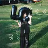 Globos de Película de Aluminio Digitales Negros de 32 pulgadas Decoración de Fiesta de Primer Cumpleaños Infantil Arreglo Accesorios para Fotos al Aire Libre Venta al Por Mayor