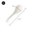 Colher de Porcelana Branca Pura Osso de Porcelana Colher Pequena Colher de Arroz Colher Grande Colher para Panela de Arroz Suprimentos de Hotel Colher de Sopa Colher de Cerâmica