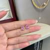 Pendientes de plata de ley s925 japoneses y coreanos para mujer, diseño de nicho con gota de agua y circonita, pendientes de viento frío de alta calidad al por mayor.