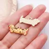 Colgante de Perro Chihuahua Corgi Bulldog Francés Dachshund con Estampado Lindo de Dibujos Animados Accesorios para Collar de Mascota DIY