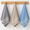 Toalha Jacquard 100% Algodão Faixa de Cetim Toalha de Rosto Colmeia Espessa Absorvente Toalha de Rosto para Lavar o Rosto Doméstica Fabricante de Toalhas para Presente de Supermercado Atacado