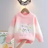 Suéter Infantil con Cuello Engrosado, Nuevo Estilo Otoño e Invierno 2026, Prendas de Punto para Niñas