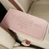 2026 Nuevo Modelo Nudo Chino Gamuza Alfombrilla para Caja de Reposabrazos de Coche en Rosa Iceberry