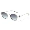 2026 Gafas de Sol Estilo Transfronterizo Nuevo Marco Ovalado con Hilo Dorado Montura Pequeña Moda para Mujer Elegantes para Hombre Protección Uv400