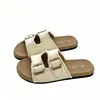 Calçados Femininos Tamanho Grande para Uso Externo na Praia, Sandálias Modernas com Uma Tira para Mulheres, Novo Estilo de Verão 2026, Sandálias de Praia Respiráveis Estilo Birkenstock para Mulheres