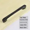 Puxador de porta preto estilo americano puxador gaveta armário puxador de porta embutido moderno simples porta de armário guarda-roupa furo único puxador pequeno