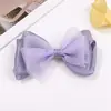 Pinza para el Cabello con Lazo Dulce y Brillante para Media Coleta, Accesorio para el Cabello de Niña de Malla Multicapa, Pinza de Pico de Pato Antideslizante
