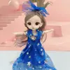 Caixa de presente com traje de princesa para boneca de 17cm, roupas para instituições de treinamento de crianças e meninas, podem ser trocadas, atacado