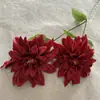 Flores de dahlia artificiales largas nuevas para bodas transfronterizas, 2 cabezas, decoración del hogar, flores de seda, decoración de hotel, arte floral, flores artificiales, DIY