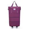 Bolsa de Viagem com Rodas Universal para Mulheres, Bolsa de Bagagem de Grande Capacidade, Mala de Carrinho Leve Dobrável, Armazenamento com Roldana, Bolsa de Bagagem Despachada