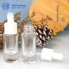Frasco conta-gotas redondo reto 15ml10ml5ml reto redondo ombro plano conta-gotas garrafa de vidro essência frasco líquido spray garrafa cosméticos