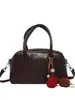 Bolso de Mano Transfronterizo de Moda para Mujer 2026 Nuevo Retro Nicho Bolso Bowling para Viajar Bolso Cruzado de un Solo Hombro de Lujo Ligero
