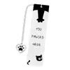 Marcadores de Página Divertidos de Gato e Cachorro Mais Vendidos da Amazon, Design Fofo em Contraste Preto e Branco, Marcadores de Página de Aço Inoxidável, Atacado de Fabricantes