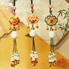 Colgante de coche para viaje seguro con forma de gota de aceite de boutique, accesorios para coche, colgante de calabaza, cerradura auspiciosa de riqueza, cloisonné, venta al por mayor