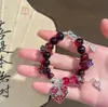 Yo No Soy el Dios del Drama Pulsera DIY Original de Chen Ling, una Pulsera Personalizada de Cuentas de Vidrio Vintage con Corazón Rojo Diablo