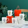 Canecas de Café de Cerâmica Impressas, Canecas de Casal, Canecas de Lembrança no Atacado, Canecas, Caixas de Presente Criativas para Clientes durante o Festival do Meio Outono