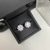 VersaHw mismo nombre 1.0Ct pendientes de botón de diamantes completos juego de tres piezas anillo de girasol brillante simulación color D