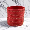 Pulsera de Silicona Luz Guía de la Profecía Panlou Emma Guanyin Pulsera de Escritura del Mantra Aniquilador de Plagas Pulsera de Goma Suave