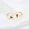 Brincos Elegantes da Moda 2022 para Mulheres Design de Nicho Brincos de Gota de Óleo Vermelho Brincos Personalizados de Celebridade da Internet para Lives