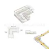 Tira de Luces Cob Conector sin Soldadura Tira de Luces de 2 Cables Conector en L Conector de Cristal para Tira de Luces LED Conexión Recta de 8 mm 10 mm