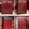 Gabinete de Madera Maciza para Medicamentos Herbales para Uso en Farmacia y Clínica