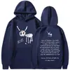 Moletom com Capuz Drake for All the Dogs Carta Hip Hop Masculino