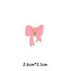 Broche de metal de laço fofo menina rosa desenho animado fofo distintivo pingando acessórios para roupas e bolsas masculinas e femininas