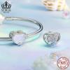 Evelle Original Fantasy Ocean Love Beads Plata Esterlina s925 Pulsera DIY Cuentas de Corazón Cuentas de Joyería