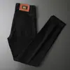 Nuevos Pantalones Largos de Estilo Europeo de Lujo Ligero para Primavera y Verano, Negros y Blancos, Resistentes a Tres Pruebas, Pantalones Acortados, Elásticos, Ajustados, Rectos, Modernos