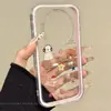 Adecuado para Funda de Teléfono Nueva Huawei Mate80, Diseño Divertido y Elegante para Mujeres, Protección de Borde Completo Meta60, 70Pro Perro Cachorro Café Oso