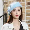 Sombrero Nuevo Estilo 2026 para Mujer, Boina de Lana Otoño e Invierno, Sombrero Pequeño Retro Británico, Elegante y con Estilo, Azafata al por Mayor