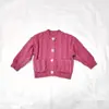 Venta Directa de Fábrica de Nuevo Suéter Cardigan de Punto Trenzado de Color Sólido para Niños, Unisex, Cálido y Grueso, Cuello Redondo, Mangas Largas