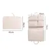 Bolsa de almacenamiento de ropa compartimentada para colgar, un organizador de viaje 6 en 1, una bolsa multifuncional para clasificar y organizar la ropa al salir
