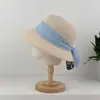 Elegante y Moderno Sombrero de Pescador Estilo Francés para Mujer, Sombrero de Paja para Sombrear al Aire Libre, Versátil Sombrero de Protección Solar para Playa y Costa