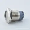 Suministro Botón Metálico Plano Sin Luz de 22 mm Marcha Momentánea Auto-Bloqueante Impermeable Pin Pequeño Interruptor Metálico