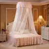 [Personalización de Textiles para el Hogar Ai Jingmei] Cúpula de Techo Mosquitero Pequeño Fresco Mosquitero para Estudiantes Mosquitero Redondo de Princesa Transmisión en Vivo