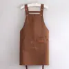 Delantal de celebrity mismo estilo impresión de logo personalizado tienda de té con leche café restaurante delantal de trabajo de catering delantal de cintura ropa de trabajo mujeres