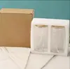 Conjunto de copos de água de vidro borossilicato mais vendido internacionalmente com tampa, copo com canudo, tampa de bambu, copo de suco, copo de milk tea, copo de café