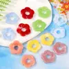 Halo de flor hueca de cinco pétalos acrílico medio agujero accesorios de flor pendientes hechos a mano DIY accesorios para el cabello colgante materiales de joyería