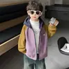 Chaqueta de Polar para Niños Otoño/Invierno 2026 Nueva Elegante Ropa de Invierno Engrosada con Felpa Plus para Niños Top de Finales de Otoño para Bebé