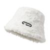 Nuevo estilo de gorro de pescador de lana de cordero para mujer, estilo coreano, moderno, combinable con todo, para otoño e invierno, de felpa cálida y gruesa.