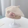 Gorro de Bebé Otoño Invierno Niña Infantil Lindo Boina de Flor Gorro de Lana Infantil Niña Gorro de Punto de Pintor Moderno
