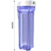 Filtro Blanco de 2/4 de Pulgada Filtro de Raya Carcasa de Filtro para Botella Botella Blanca Estándar Botella de Raya Transparente Carcasa de Filtro Transparente