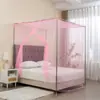 Cama Grande de Retazos con Mosquitero Tradicional para Uso Doméstico, Adecuada para Camas de 2.5 m, Camas de 3 m y Cunas de 3.9 m