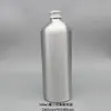 Novo Modelo de Garrafa de Alumínio de 10ml a 1000ml com Tampa de Rosca Prateada, Adequada para Loção, Óleo Essencial e Hidrolato, Recipiente Selado de Alumínio para Reenvasamento
