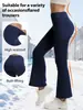 Pantalones acampanados casuales de moda europea y americana transfronterizos para mujer, forrados de polar, engrosados, de cintura alta, pantalones deportivos casuales, forro polar blanco, Amazon, Temu